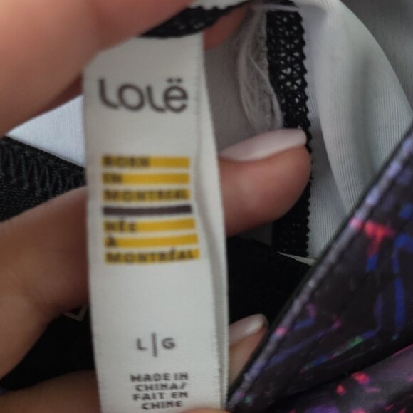 LOLE | Sierra Femme Ombre Leggings Purple Sz LARGE - Picture 4 of 4